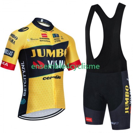 Tenue Maillot + Cuissard à Bretelles Jumbo Visma 2023 Tenue Maillot + Cuissard à Bretelles Jumbo Visma 2023
